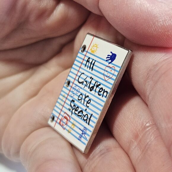 Vintage All Children Are Special The Education People 1996 Teacher Notepad Pin - Picture 2 of 10